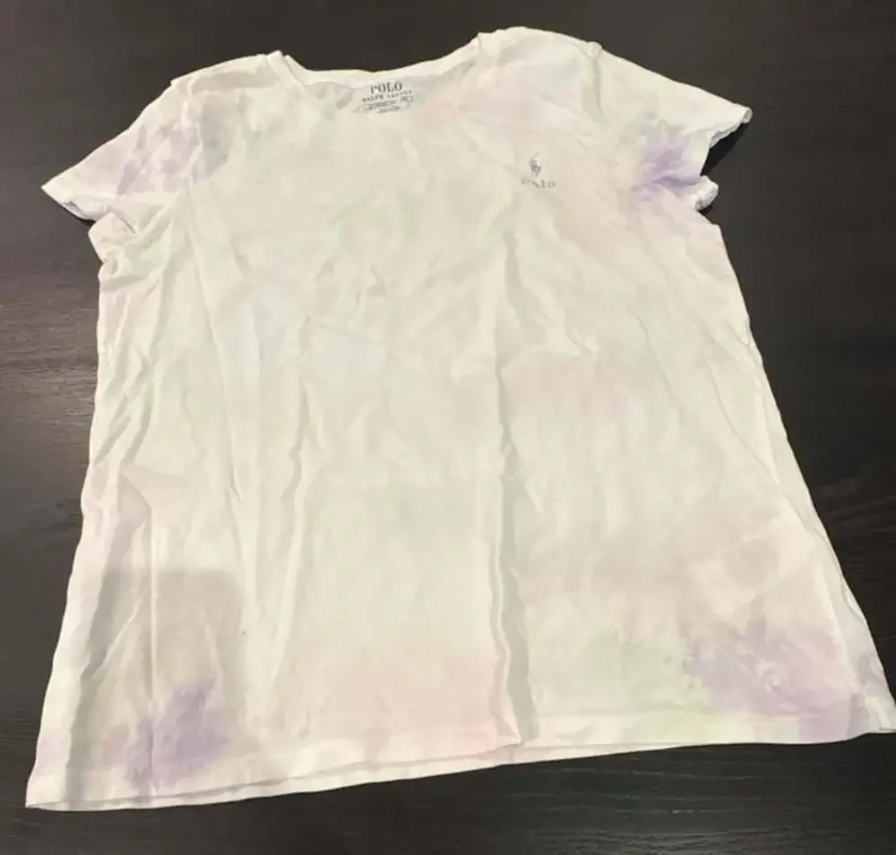 Polo Ralph Lauren Tie-Dye Paint-Splatter T-Shirt kids XL 16 year NEW